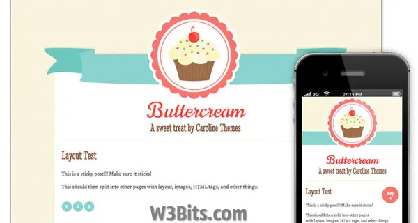 Buttercream WordPress Theme