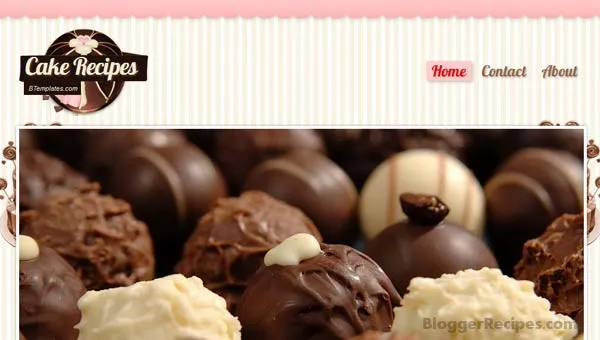 Cake Recipes Blogger Template Cake Recipes Blogger Templates