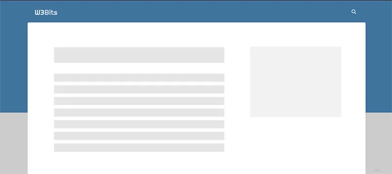 Example of a centered web layout