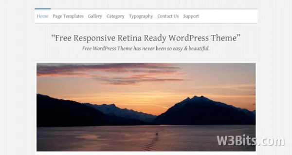 Clean Retina WordPress Theme
