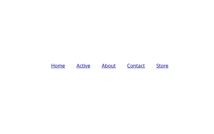 Layout of a simple css-only menu