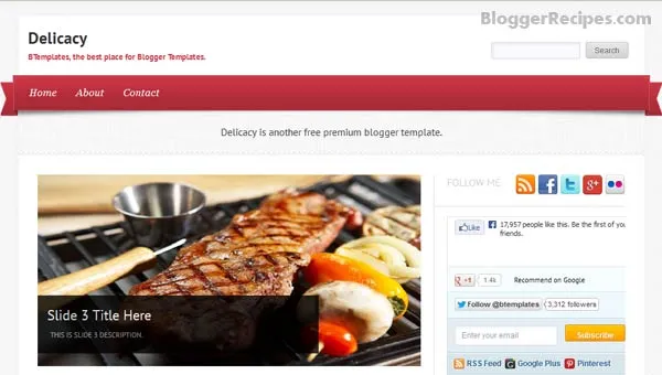 Delicacy Blogger Template Delicacy Blogger Template