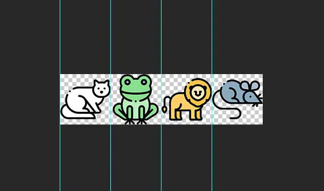 The final PNG / CSS sprite created in Photoshop
