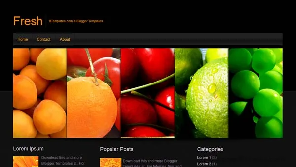 Fresh Blogger Template Fresh Blogger Templates