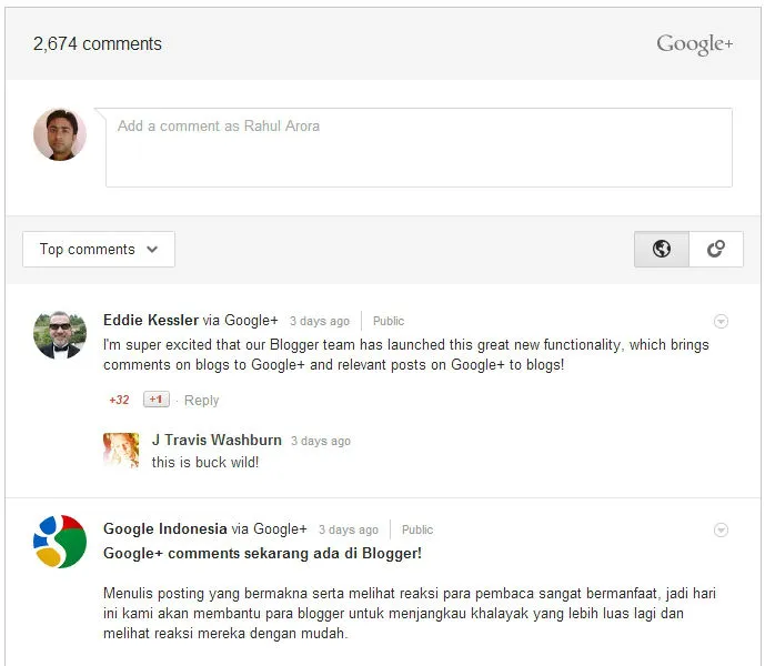 Google+ Comments for Blogger Google+ Comments for Blogger