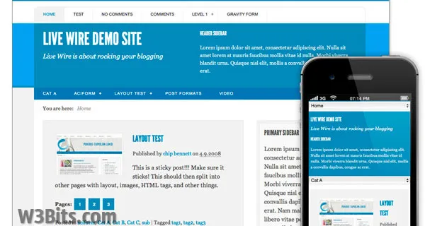Live Wire WordPress Theme