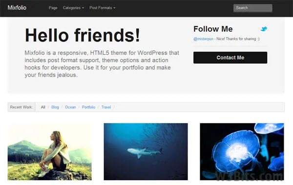 MixFolio Theme for WordPress MixFolio WordPress Theme