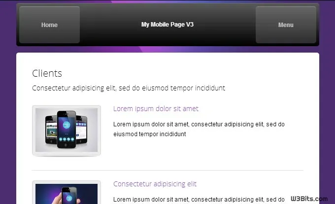 My Mobile Page WordPress Theme