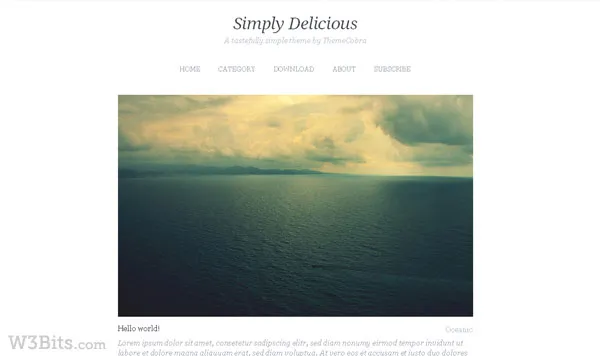 Simply Delicious WordPress Theme