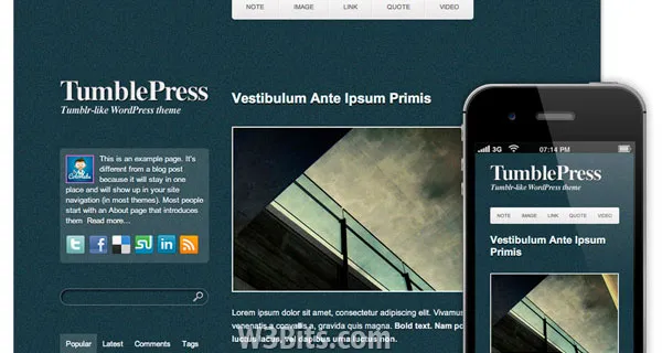 TumblePress WordPress Theme