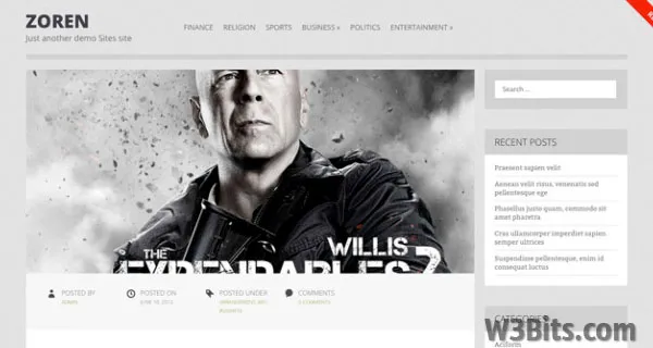 Zoren WordPress Theme